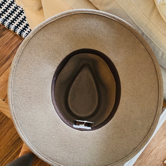 BRIXTON Structured Fedora Rancher Hat 100% Wool Can Be UNISEX Size M - Picture 4 of 9